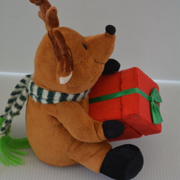 Gemmy Reindeer Christmas Musical Lights Plush Toy - Picture 6 of 10